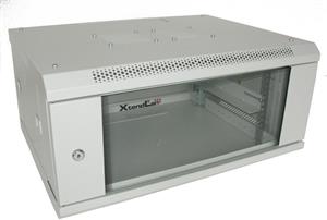 XtendLan 4U/600x450, nástenný, jednodielny, sivý