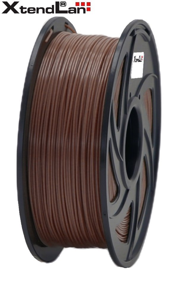 XtendLAN PLA filament 1,75mm hnědý 1kg