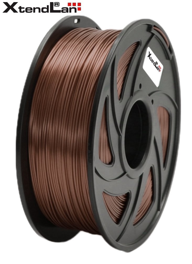 XtendLAN PLA filament 1,75mm lesklý měděné barvy 1kg