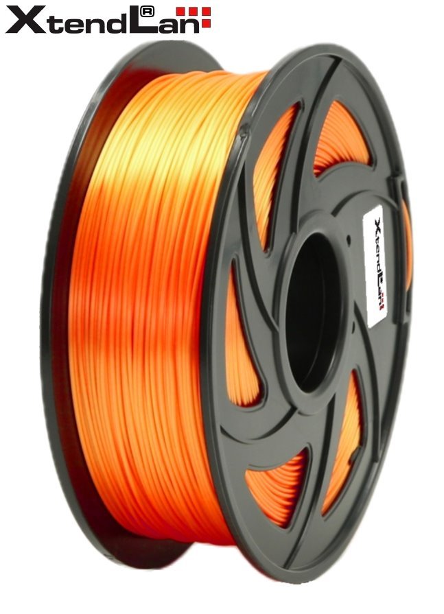 XtendLAN PLA filament 1,75mm lesklý oranžový 1kg