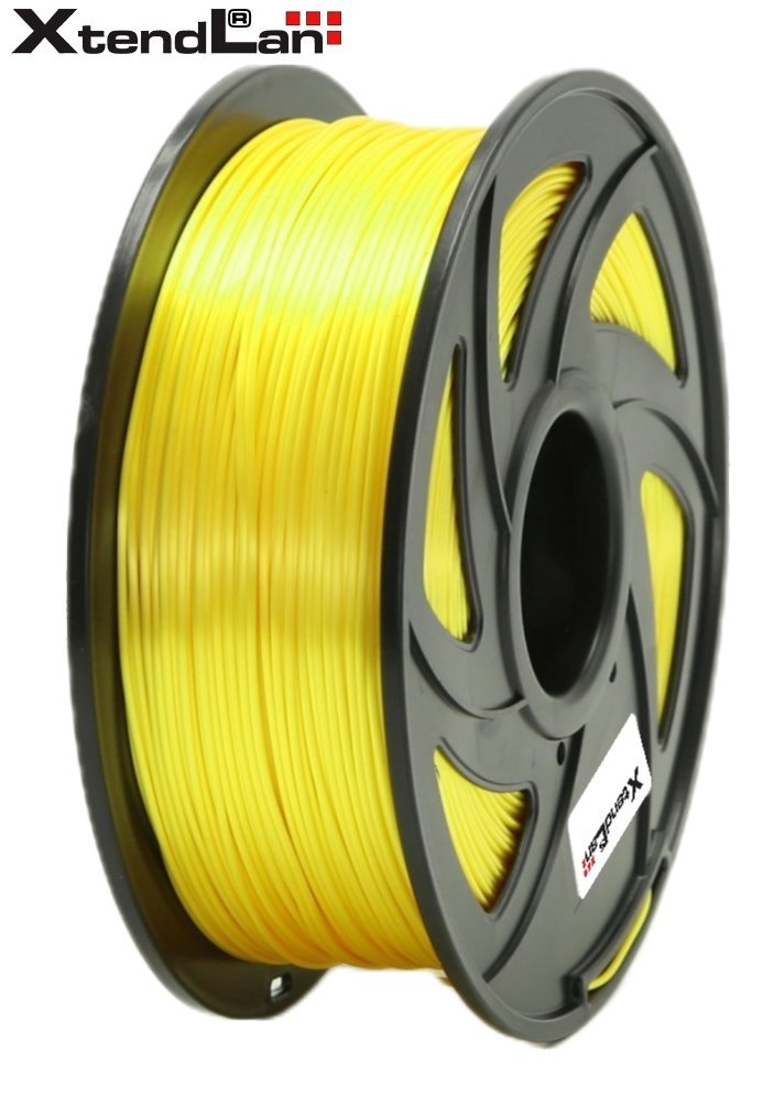 XtendLAN PLA filament 1,75mm lesklý žlutý 1kg