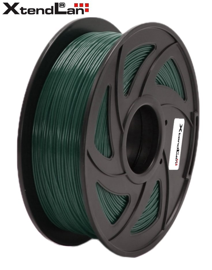 XtendLAN PLA filament 1,75mm myslivecky zelený 1kg