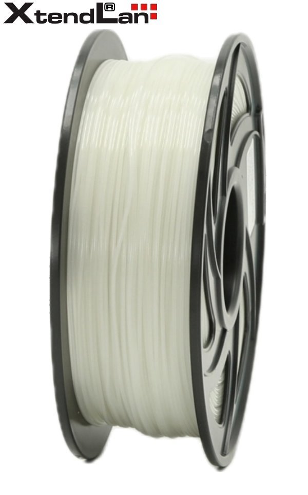 XtendLAN PLA filament 1,75mm, priehľadný/natural 1kg