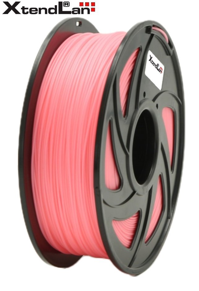 XtendLAN PLA filament 1,75mm zářivě růžový 1kg