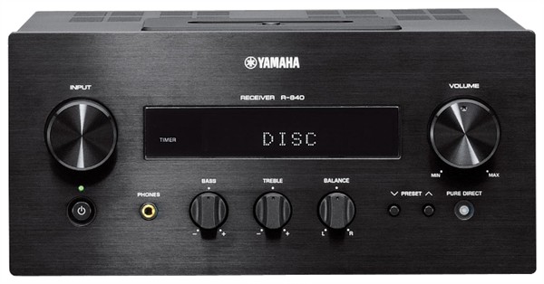 YAMAHA R-840, stereo receiver, čierny