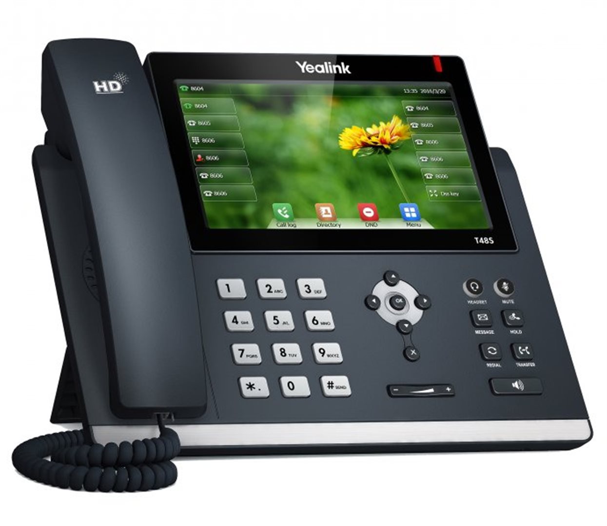 Yealink SIP-T48S, IP telefón, PoE, 7“ bar. LCD, 29 prog. tl., GigE