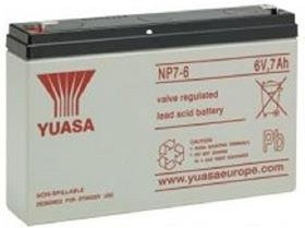 YUASA NP7-6 batéria, 6V, 7Ah, faston F1-4,7mm