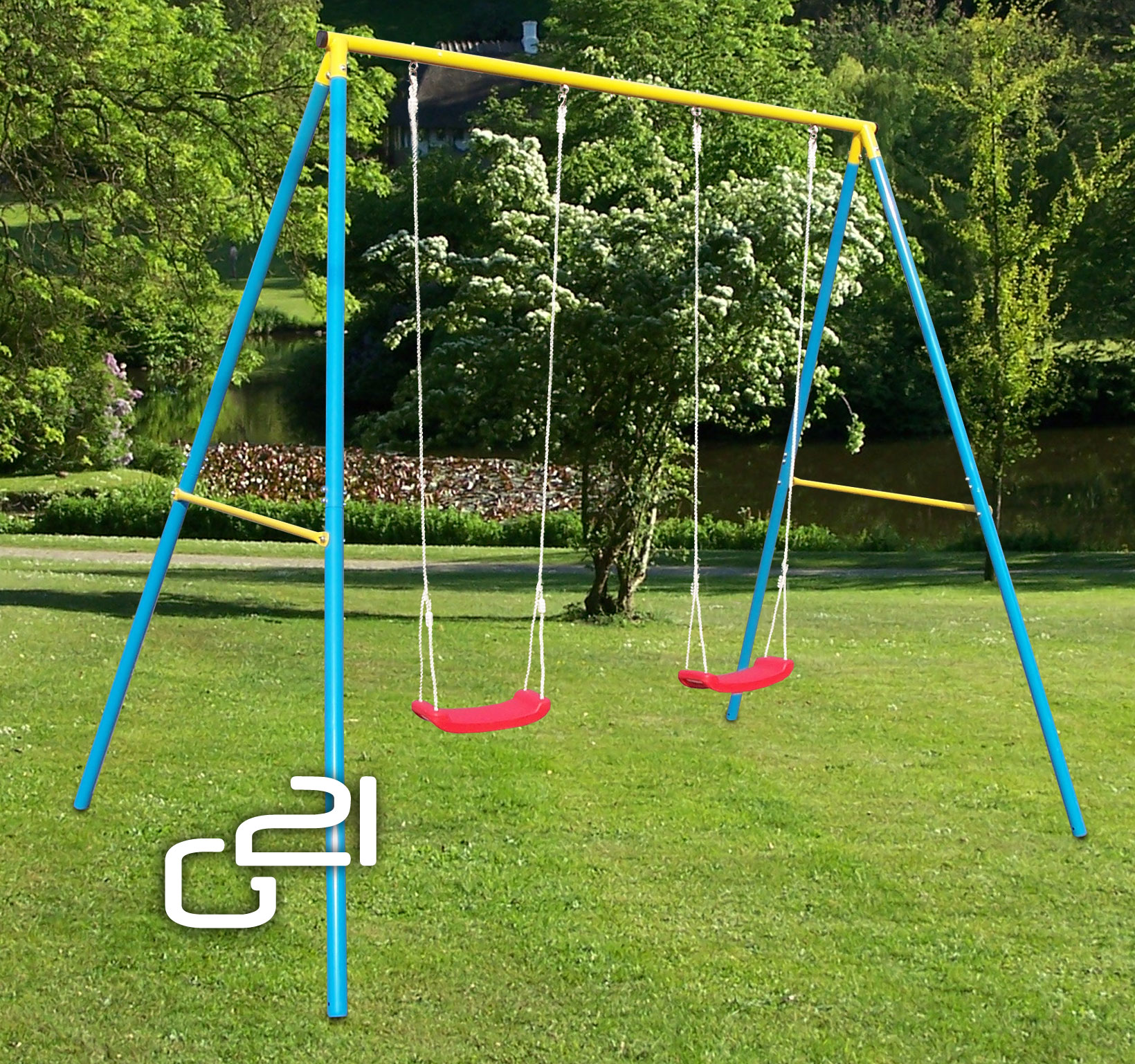 Záhradná hojdačka G21 pro 2 děti - poškozený obal, 2. jakost