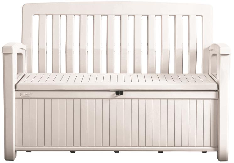 Záhradná lavica Keter Patio Bench biela