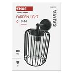 Zahradné nástenné svietidlo SALVIA, 20,8 x 16 x 28,5 cm, 1 x E27, 15 W