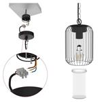 Zahradné závesné svietidlo SALVIA, 16 x 16 x 32 cm, 1 x E27, 15 W