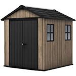 Záhradný domček Keter Apex 7,5 x 7 Ashwood, s podlahou
