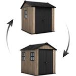 Záhradný domček Keter Apex 7,5 x 7 Ashwood, s podlahou