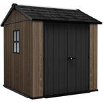 Záhradný domček Keter Apex 7,5 x 7 Walnut, s podlahou