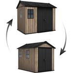 Záhradný domček Keter Apex 7,5 x 9 Ashwood, s podlahou