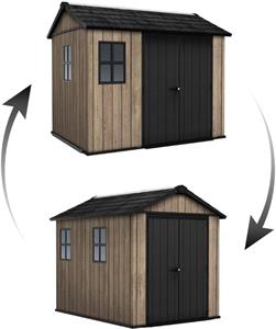 Záhradný domček Keter Apex 7,5 x 9 Ashwood, s podlahou