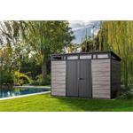 Záhradný domček Keter PENT Signature 11x7 Storm Grey, s podlahou