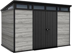 Záhradný domček Keter PENT Signature 11x7 Storm Grey, s podlahou
