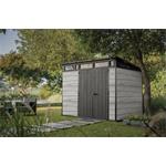 Záhradný domček Keter PENT Signature 9x7 Storm Grey, s podlahou