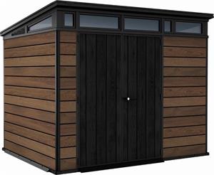 Záhradný domček Keter PENT Signature 9x7 Walnut, s podlahou
