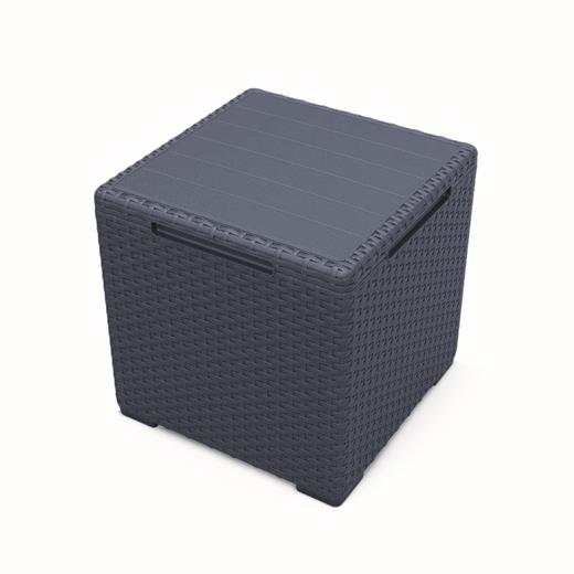 Záhradný stôl Keter Vigo grafitový s úložným priestorom