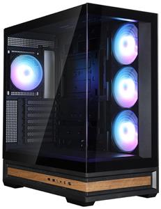 Zalman skříň P40 Namu / midT/ 4x120mm ARGB fan / 2xUSB 3.0 / USB-C / panoramatická / dřevěné doplňky / černá