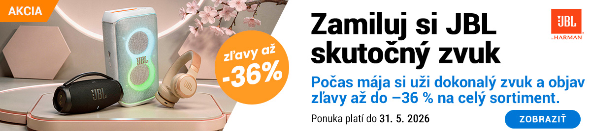 Zamiluj si JBL skutočný zvuk