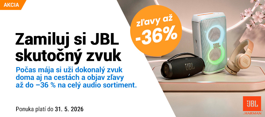 Zamiluj si JBL skutočný zvuk