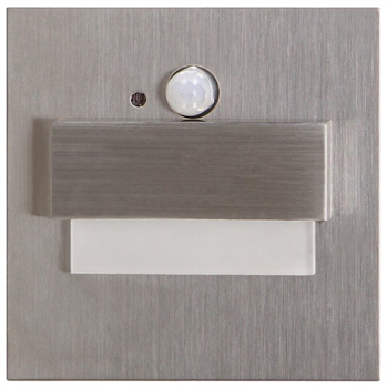 Zapuštěné schodišťové orientační svítidlo ORNO TRACO LED OR-OS-6165LR3/N 12VDC, 1,5W, 30lm, 3000K, broušená ocel