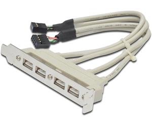 Záslepka USB/PCI s 4x USB 2.0 porty z MB- zadná