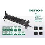 Zásuvka Koukaam NETIO4 čierna FR - zariadenie na ovládánie 230V zásuvi