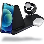 ZENS Aluminium 4 in 1 Stand Wireless Charger with 45W USB PD Black