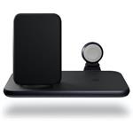 ZENS Aluminium 4 in 1 Stand Wireless Charger with 45W USB PD Black