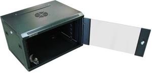 Zeta 19" závesný rack 6U/450, čierny