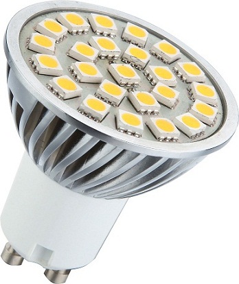Žiarovka LED Emos 5050 24LED GU10 teplá biela