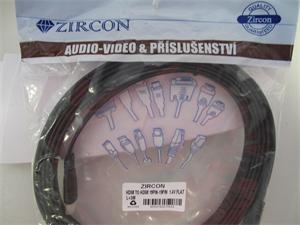 Zircon HDMI kábel M/M, 3m, prepojovací, plochý 