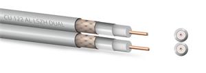 Zircon koaxiálny kábel 5,0mm 22 CU AL LSNH DUAL pre SAT/TV 100m