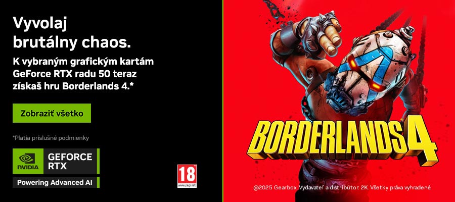 Získaj hru Borderlands 4 pri kúpe GeForce RTX rady 50