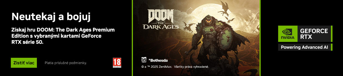 Získaj hru Doom: The Dark Ages Premium Edition k RTX 50!