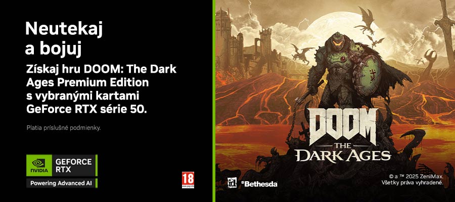 Získaj hru Doom: The Dark Ages Premium Edition k RTX 50!