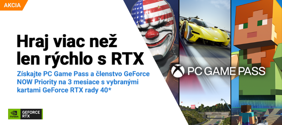Ziskaj PC Game Pass a GeForce NOW Priority s RTX 40