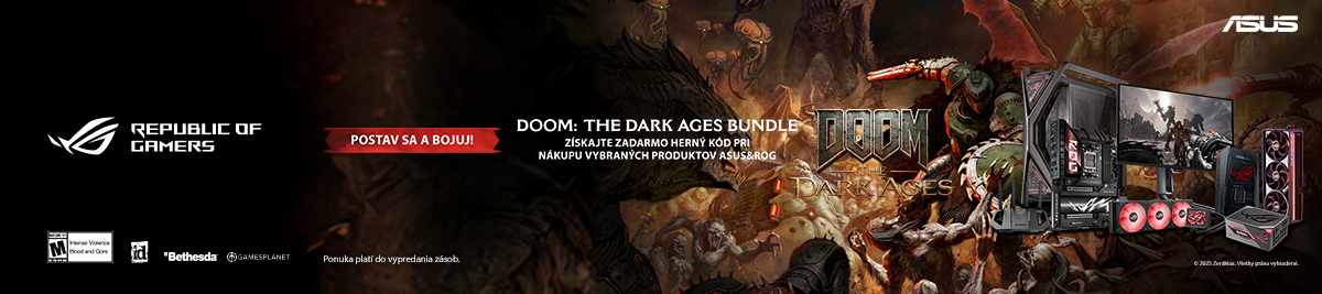 Získajte DOOM The Dark Ages s nákupom produktov ASUS