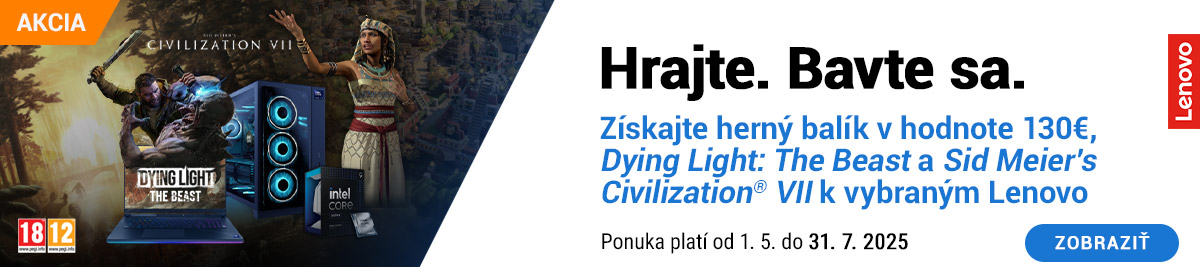 Získajte herný balík v hodnote 130€ k vybraným Lenovo