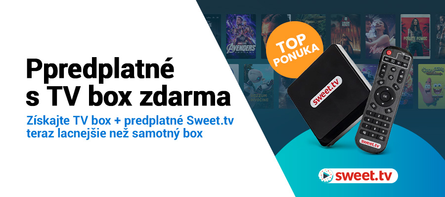Získajte Sweet TV box s predplatným zdarma