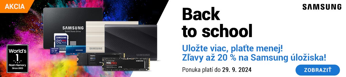 Zľavy až -20% na Samsung úložiska