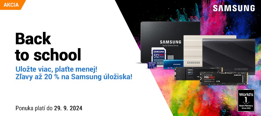 Zľavy až -20% na Samsung úložiska