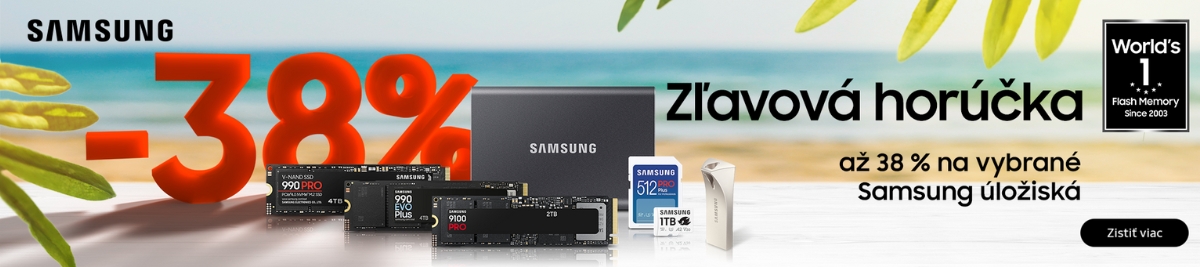 Zľavy až 38 % na vybrané Samsung úložiská!