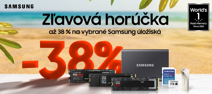 Zľavy až 38 % na vybrané Samsung úložiská!