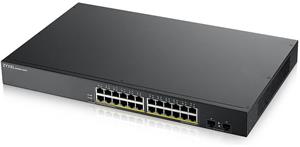 ZyXEL GS1900-24HP, 24p (24Gigabit RJ45 + 2 SFP,), POE IPv6, WebManaged,  Rackmount