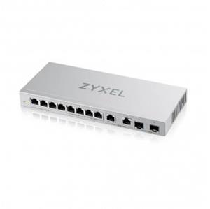 ZyXEL XGS1010-12,8-Port Gigabit Unmanaged Switch with 2-Port 2.5G/2-Port SFP+